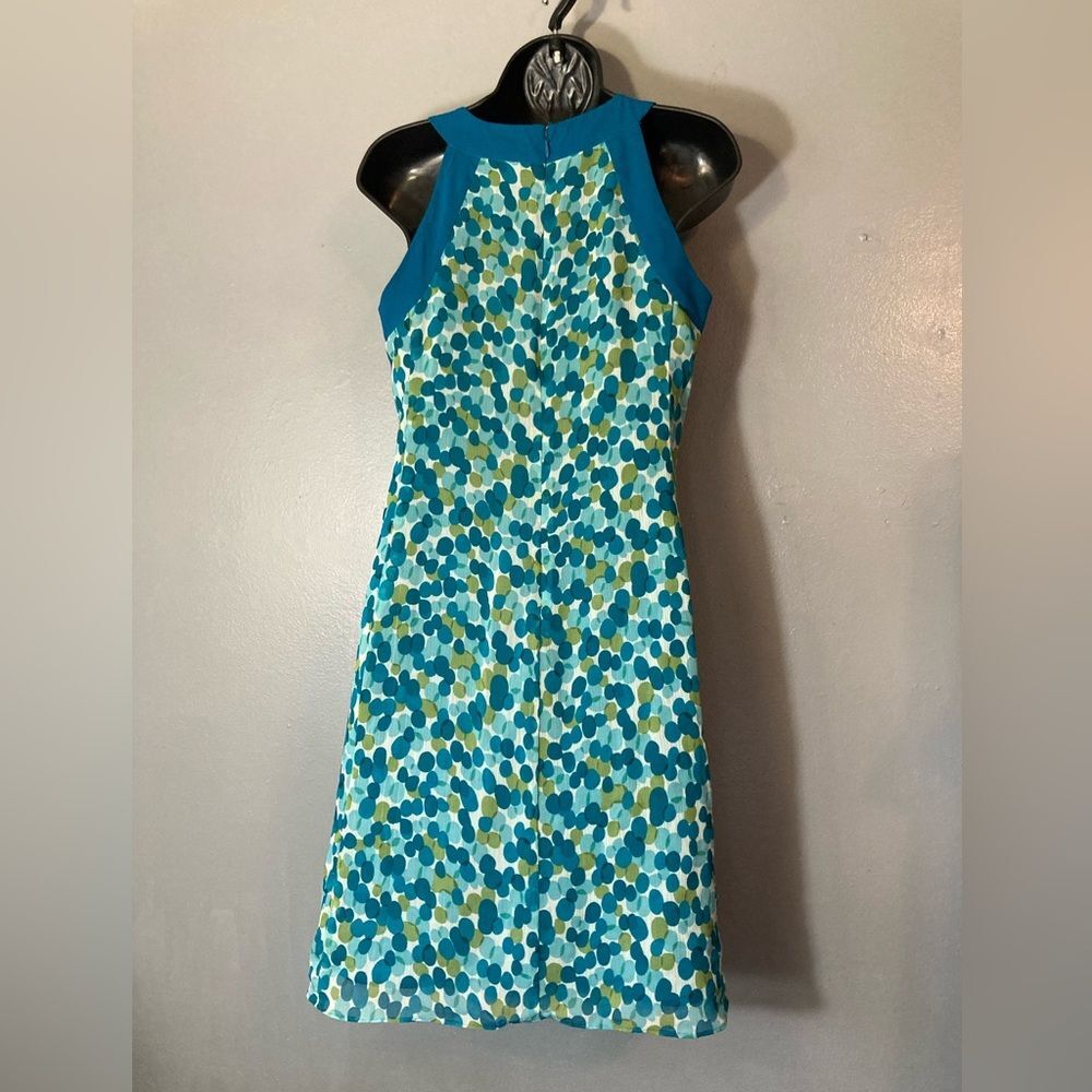 Ann Taylor Loft Teal and green Lightweight Dress - Picture 3 of 5